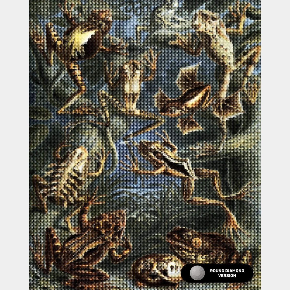 Batrachia - Peinture au diamant - Très grand