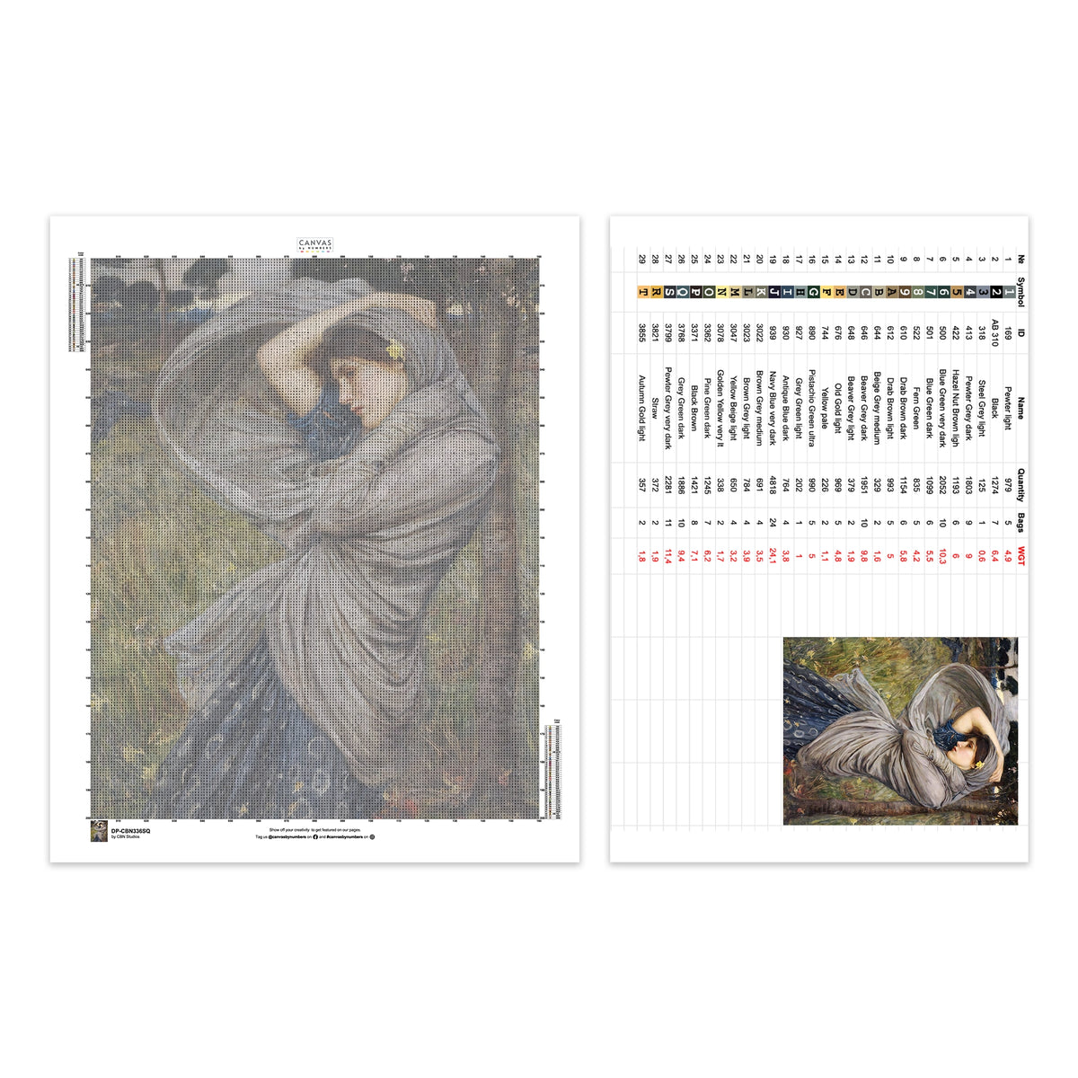 Boreas (1903) - Diamond Painting Kit - X-Large