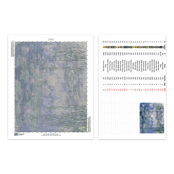 "Water Lilies, Nympheas (1916) - Diamond Painting - Dimensione Standard"