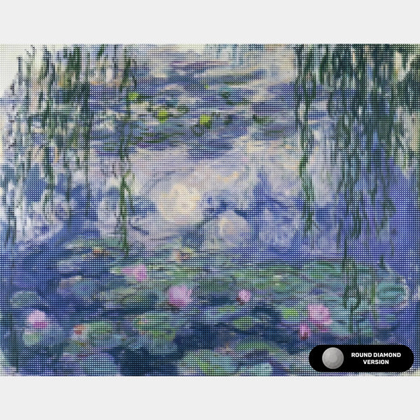 "Water Lilies, Nympheas (1916) - Diamond Painting - Dimensione Standard"