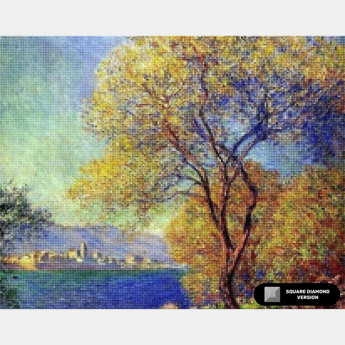 Antibes vista dai Giardini Salis - Diamond Painting - Grande