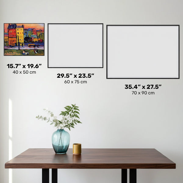 Hus i München - Diamond Painting - Standardstorlek