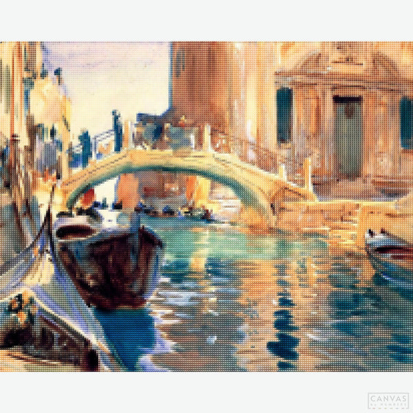 Venice Painting - Diamond Painting-Recreate the timeless beauty of Venice with our Diamond Painting Kit featuring John Singer Sargent's iconic artwork. Perfect for art lovers and crafters.-Canvas by Numbers