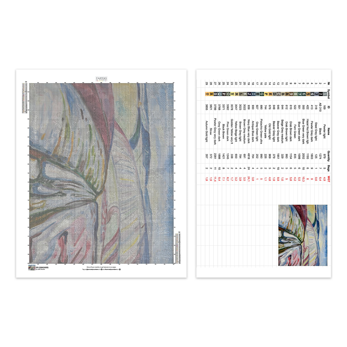 Campo nella neve, 1907 - Diamond Painting - Dimensione standard