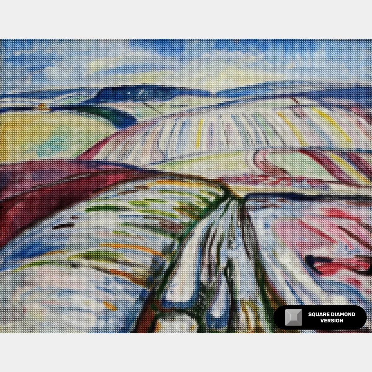 Campo nella neve, 1907 - Diamond Painting - Dimensione standard