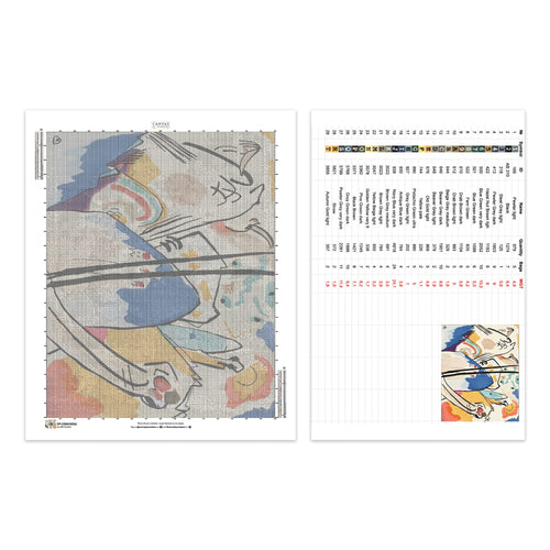 Der Blaue Reiter (1914) - Diamond Painting - Standaardformaat