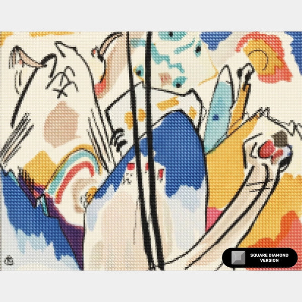 Der Blaue Reiter (1914) - Diamond Painting - Standardstorlek