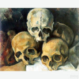 Pyramid of Skulls (1901) - Diamond Painting-Explore the depth of Cézanne's art with our 