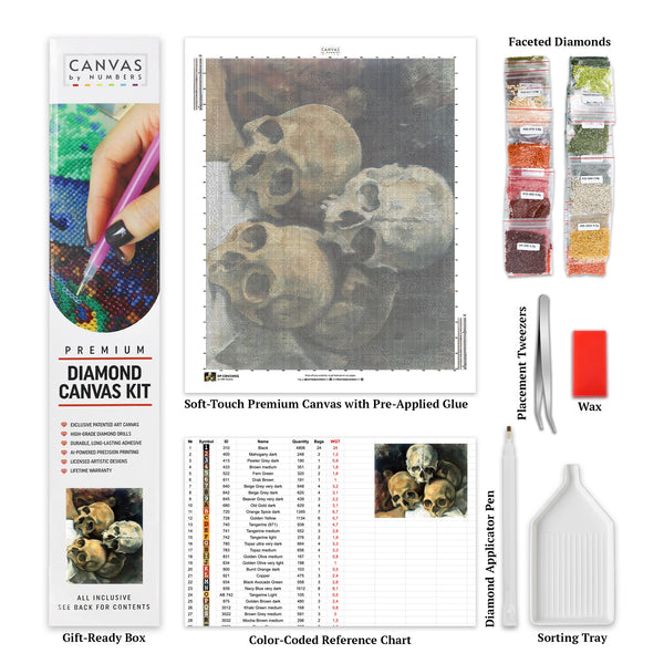 Pyramid of Skulls (1901) - Diamond Painting - Tamaño Estándar