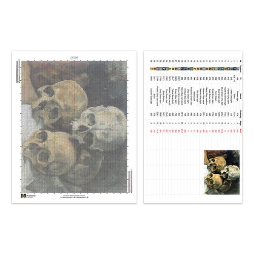 Pyramid of Skulls (1901) - Diamond Painting