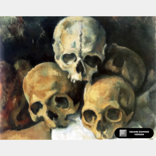 Pyramid of Skulls (1901) - Diamond Painting