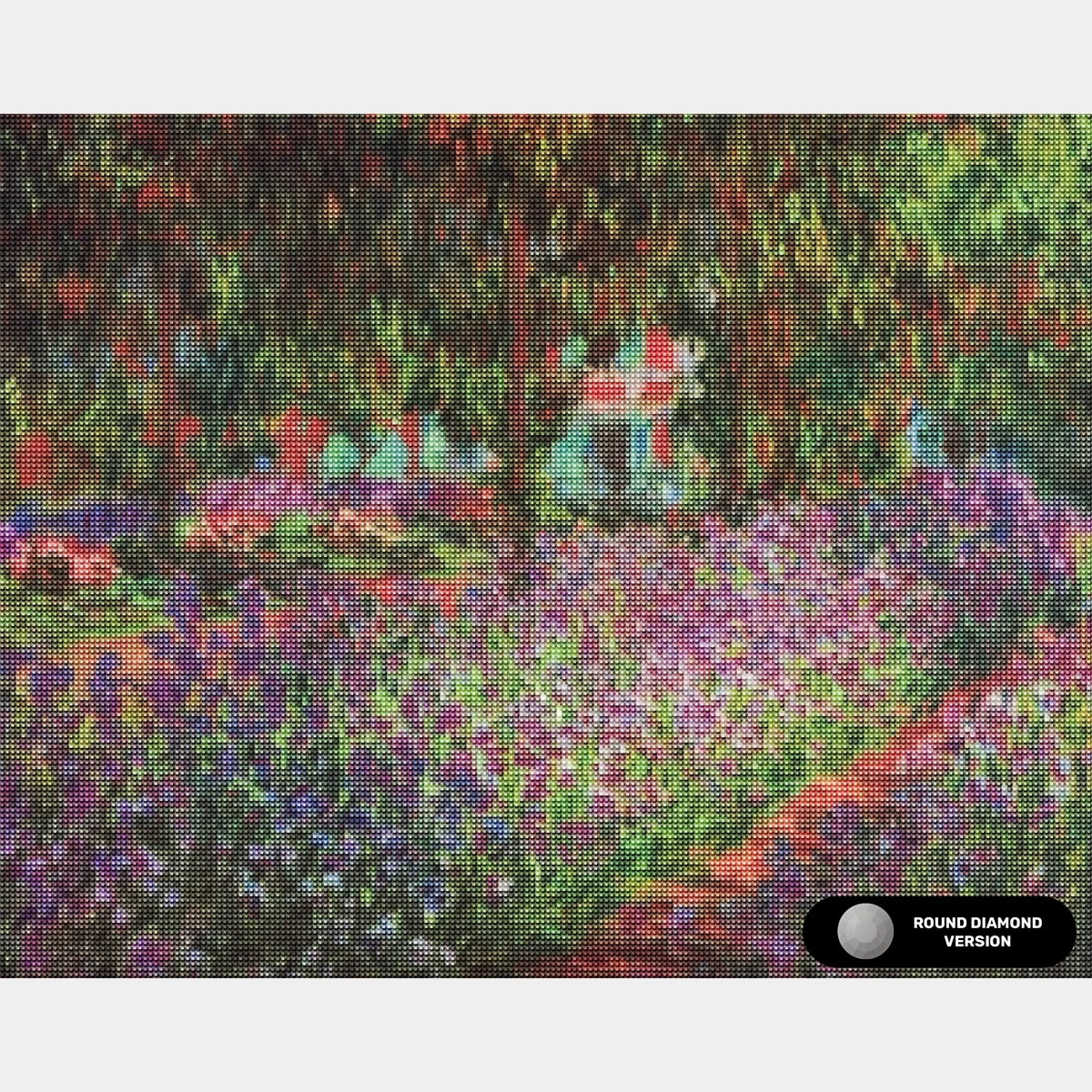 Il giardino dell'artista a Giverny - Diamond Painting - Grande