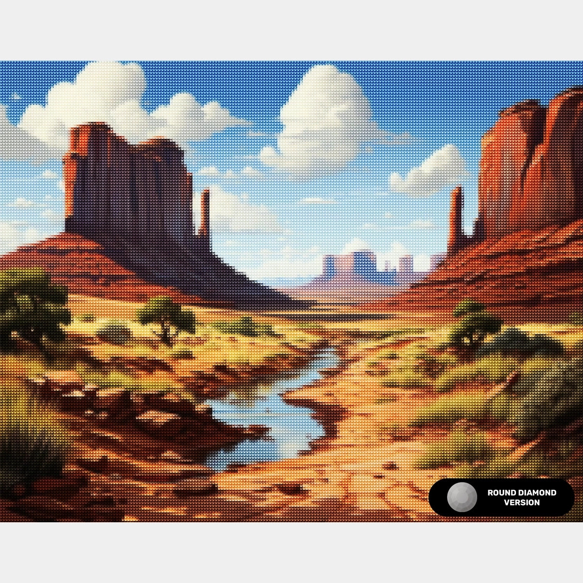 Monument Valley - Diamond Painting - Standardstorlek