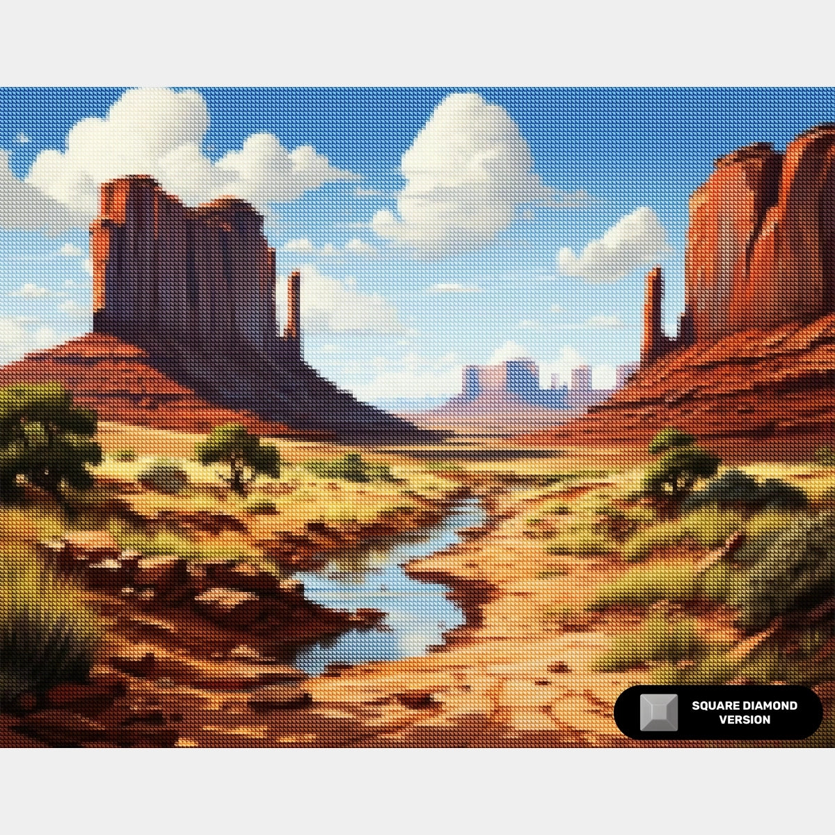 Monument Valley - Diamond Painting - Standardstorlek