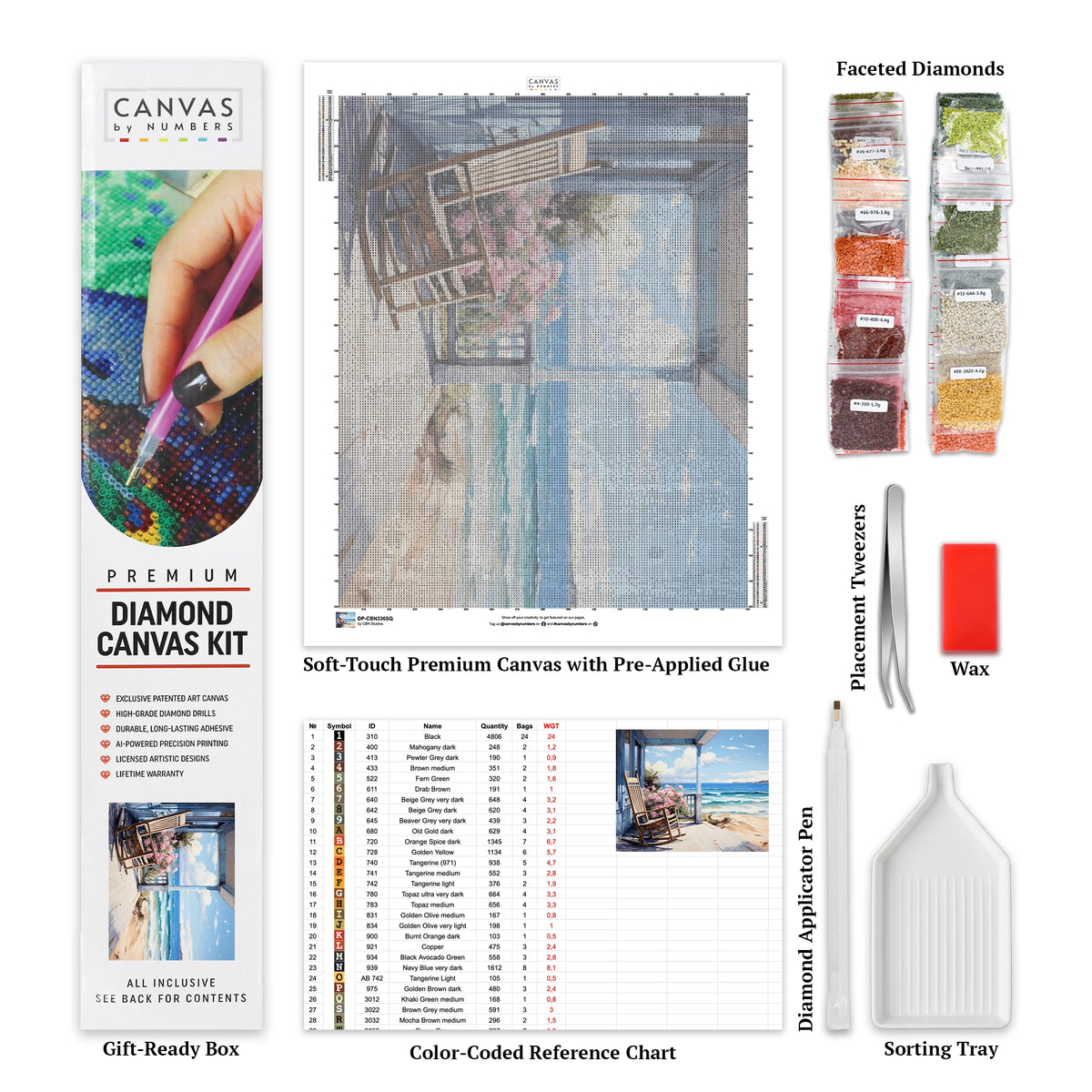 Coastal Calm - Diamond Painting - Dimensione Standard