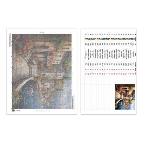 Una Passeggiata sul Lungomare - Kit di Diamond Painting - Grande