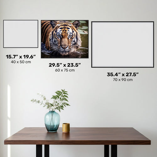 Gaze of the Wild - Tiger Diamantmålning - Stor