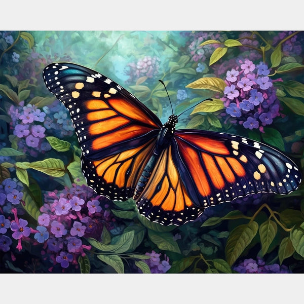 Monarch Butterfly - Diamond Painting - Large
