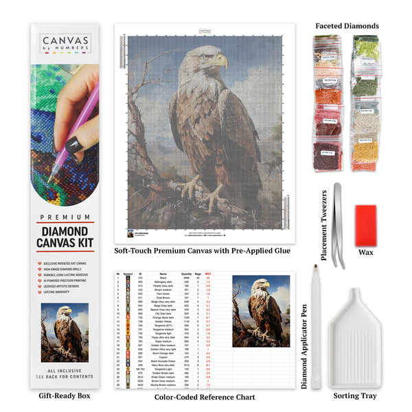 Eagle's Perch - Diamond Painting - Large