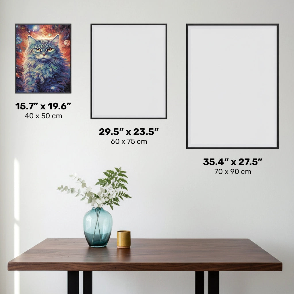 Feline Astral Soul - Cat Diamond Painting - Standard Size
