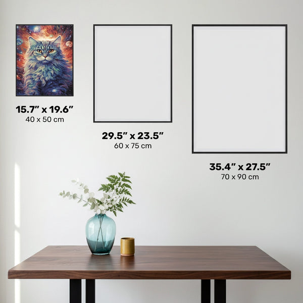 Feline Astral Soul - Cat Diamond Painting - Standard Size