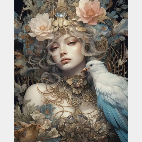 La Reina de las Plumas - Diamond Paintings - X-Large
