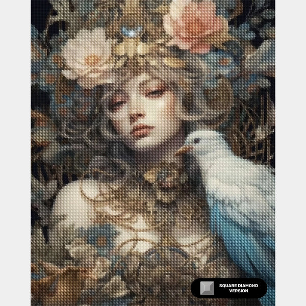 La Reina de las Plumas - Diamond Paintings - X-Large