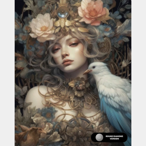 La Reine des Plumes - Peintures au Diamant - Très Grand