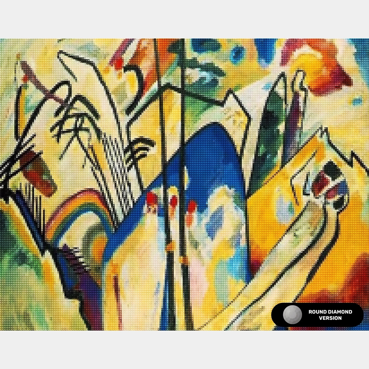 Komposition 4 - Diamantmålning - Standardstorlek