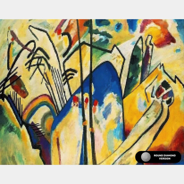 Komposition 4 - Diamantmålning - Standardstorlek