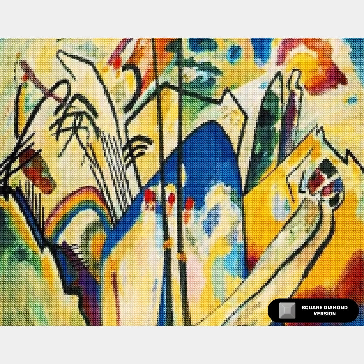 Komposition 4 - Diamantmålning - Standardstorlek