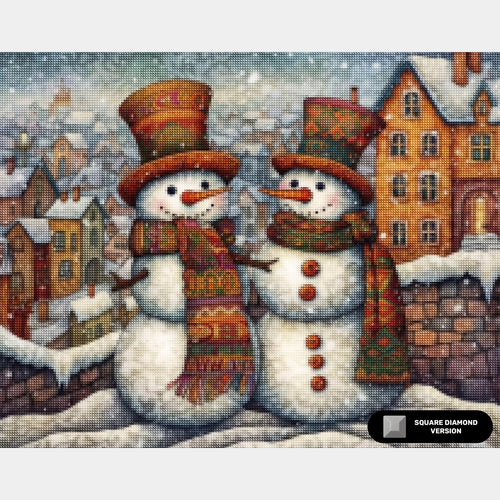 Zauberhafte Weihnachtszeit - Diamond Painting - Groß