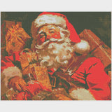 A Heartwarming Journey - Diamond Painting-Embrace the holidays! Our Santa diamond painting kit lights up your celebrations. Craft a radiant tribute to timeless Christmas moments and joy.-Canvas by Numbers