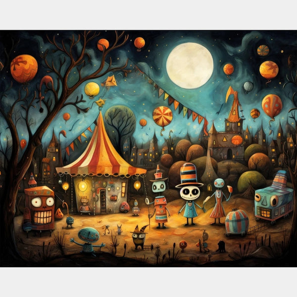 The Spooky Festival - Diamond Painting - Large