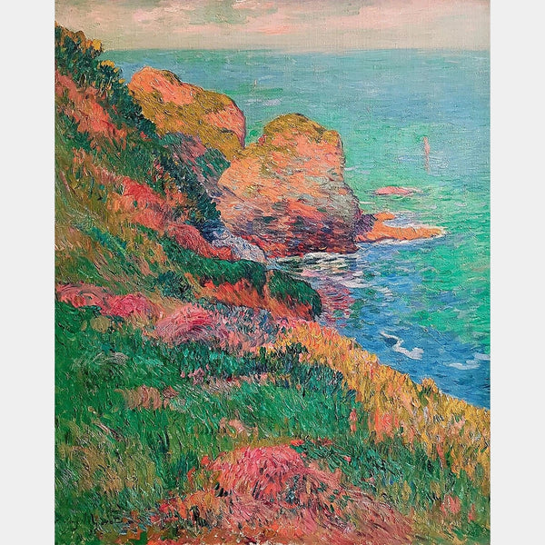 Henri Moret、ILE DE GROIX、海外版超希少レゾネ、新品額付 Groix, Port-Mélite Diamond Painting: Henry Moret's Coastal Serenity
