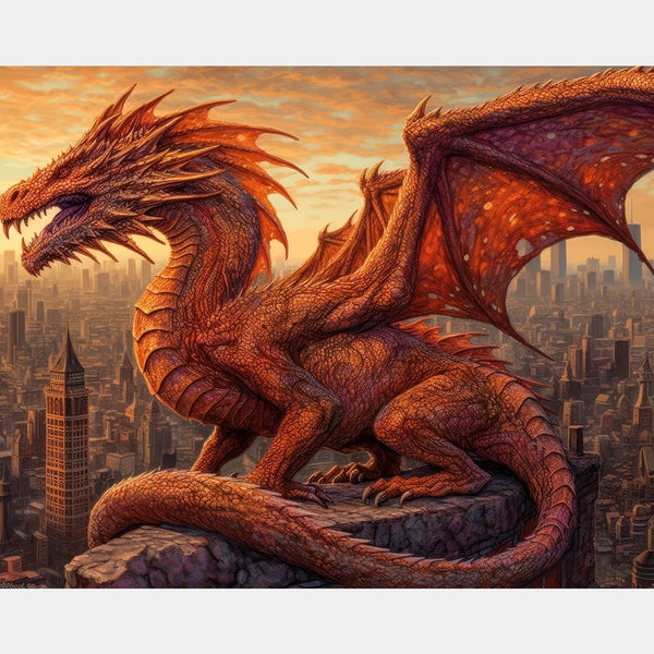 Ancient Guardian - Dragon Diamond Painting - X-Large