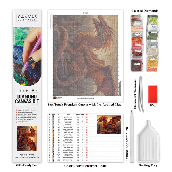 Ancient Guardian - Dragon Diamond Painting - X-Large