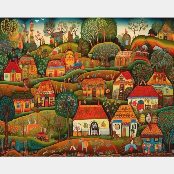 Folklore Vista - Diamond Painting - Grande