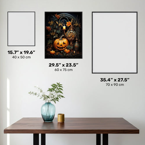 Spirito di Halloween - Dipinto di Diamanti Jack O'Lantern - Grande