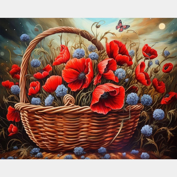 Radiant Poppies - Diamond Painting - Large