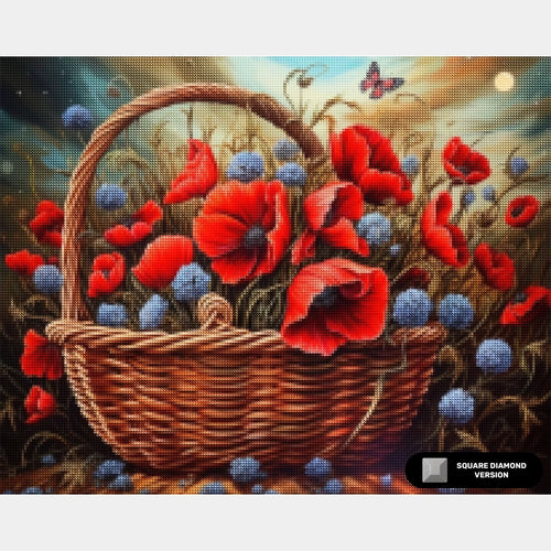 Coquelicots Radieux - Diamond Painting - Grand Format