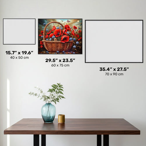 Coquelicots Radieux - Diamond Painting - Grand Format