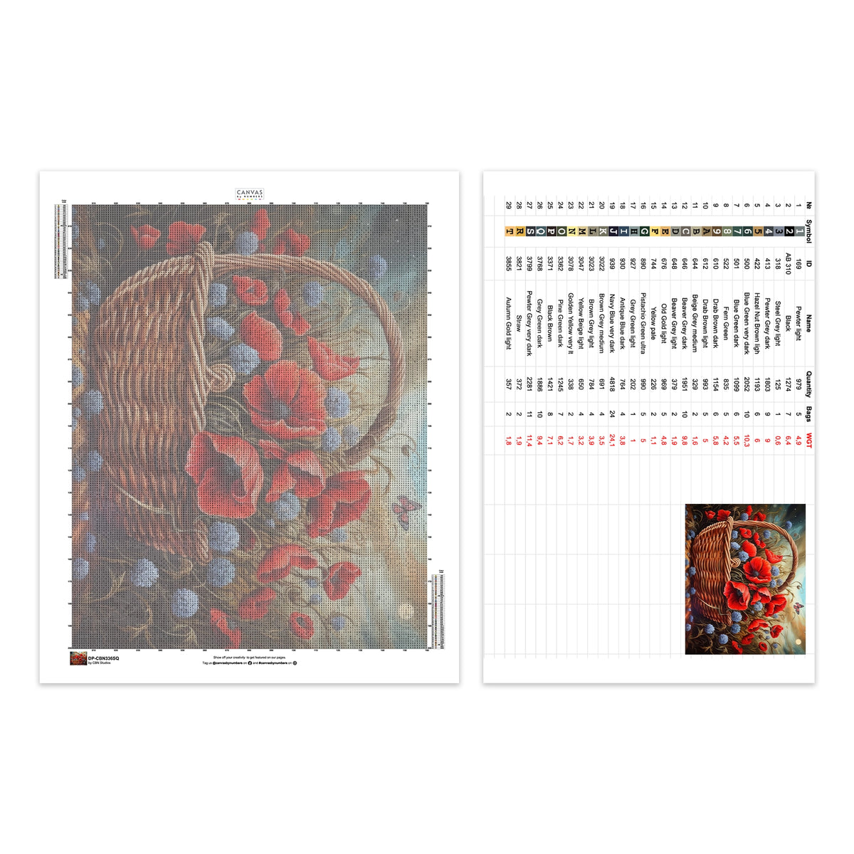 Radiant Poppies - Diamond Painting - Large