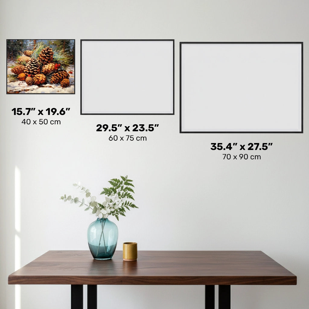 Frutti di Pino Natalizi - Pittura Diamante - Dimensione Standard