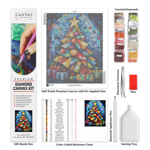 Radiant Christmas - Diamond Painting - Dimensione Standard