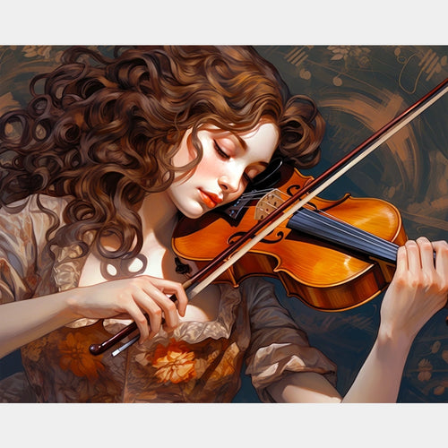 Talent - Diamond Painting violoniste - Très grand