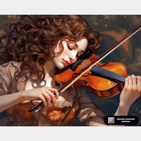 Talent - Violinist Diamond Painting - X-Large