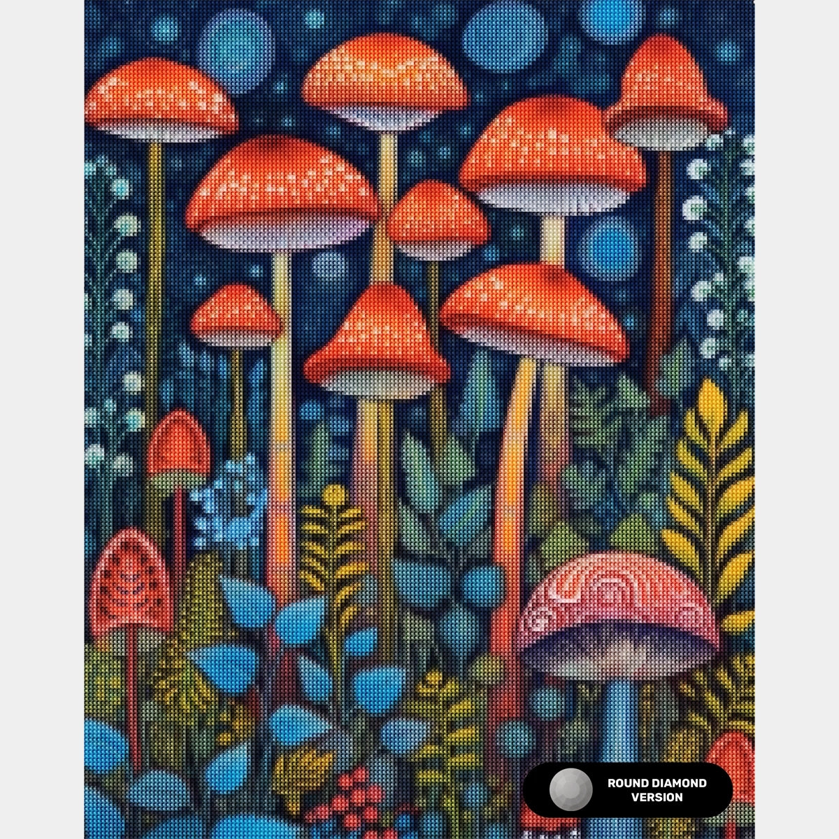 Enchanted Forest Mushroom Diamond Painting Kit Enchanted Forest Mushroom Diamond Painting Kit
