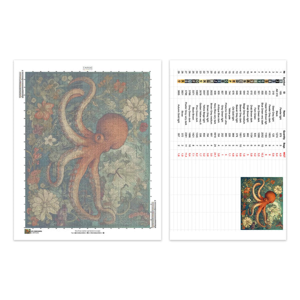 Flowery Depths - Diamond Painting - Large