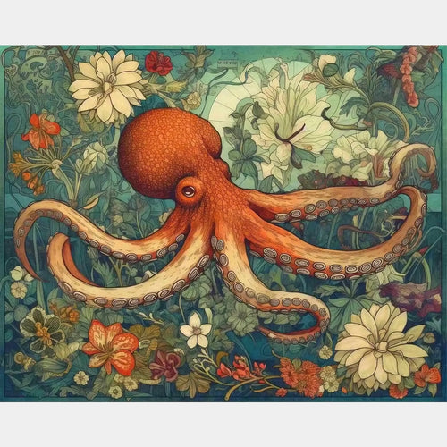 Flowery Depths - Diamond Painting - Large